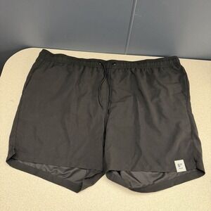GEORGE ABOVE‎ THE KNEE BLACK MESH LINED ELASTIC WAIST SWIM SHORTS Sz 3XL*
